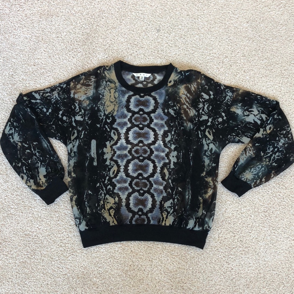 Cabi sheer pullover blouse